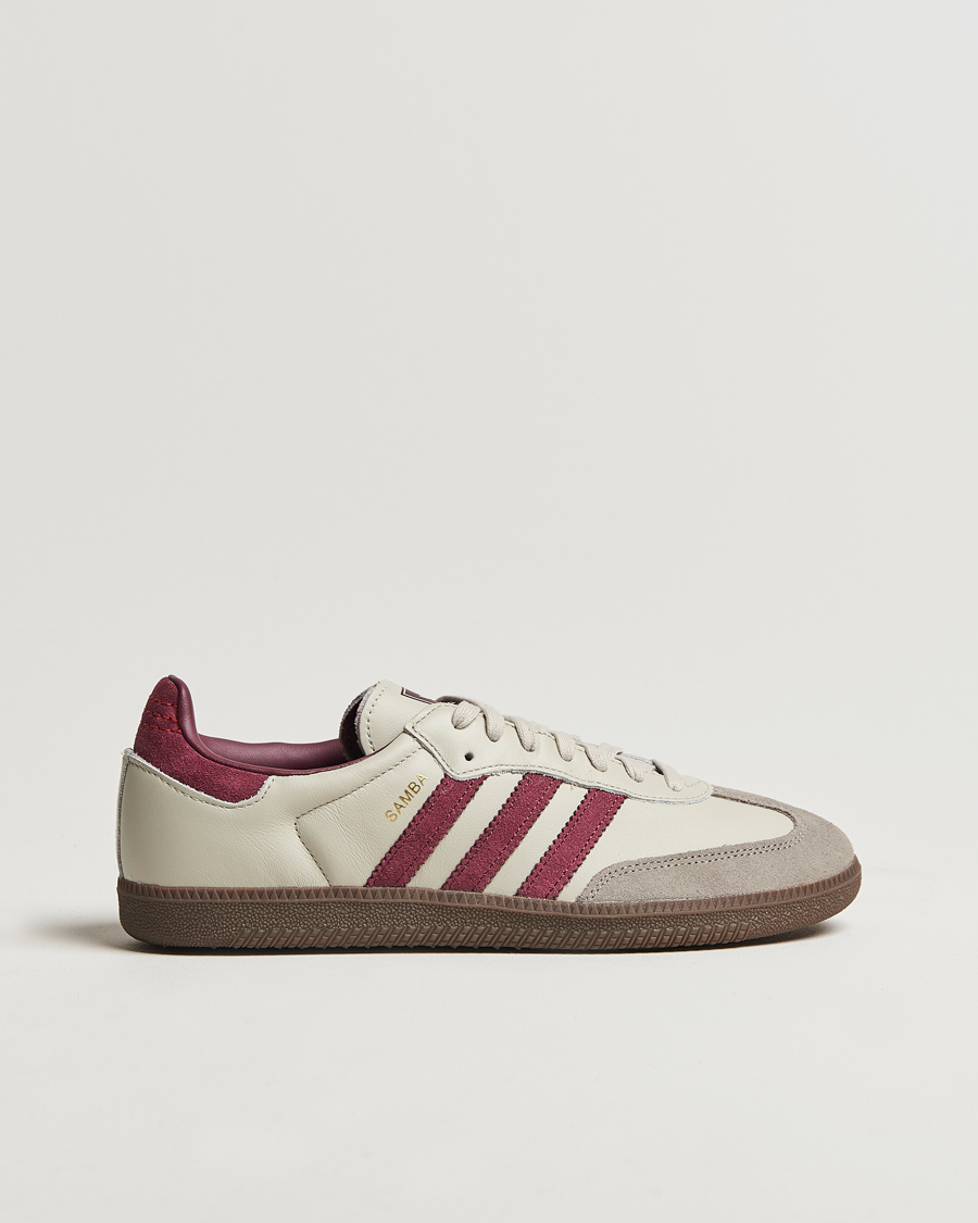 Herr | adidas Originals Samba Original Sneaker Beige/Wine | adidas Originals | Samba Original Sneaker Beige/Wine