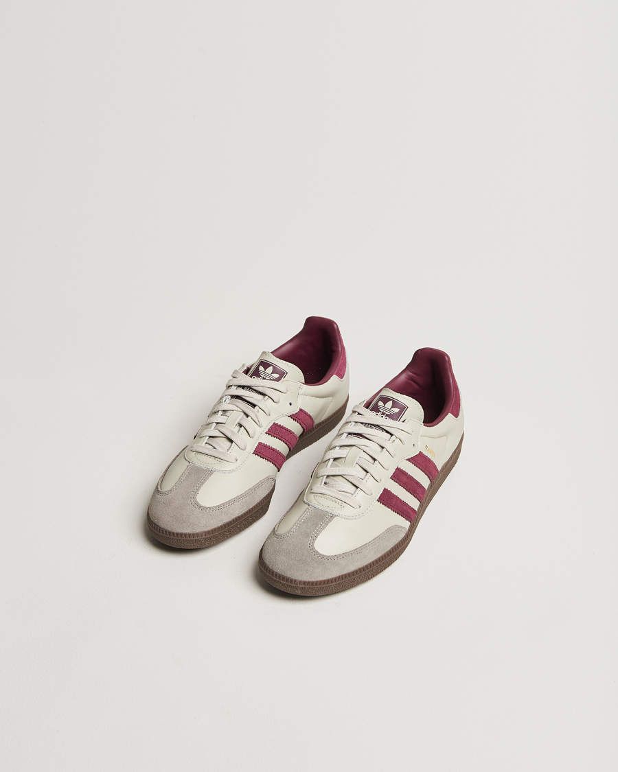 Herr | adidas Originals Samba Original Sneaker Beige/Wine | adidas Originals | Samba Original Sneaker Beige/Wine