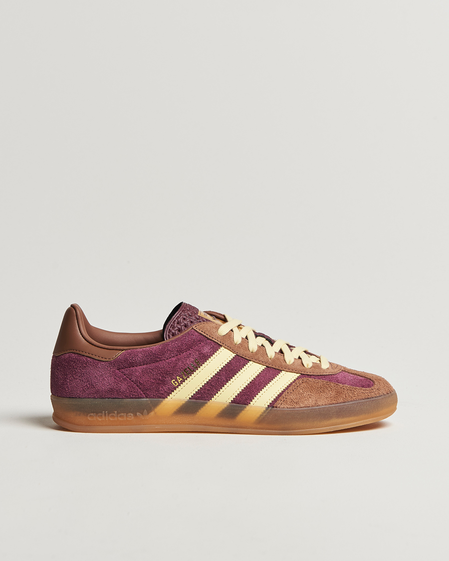Herr | adidas Originals Gazelle Indoor Two Tone Sneaker Burgundy | adidas Originals | Gazelle Indoor Two Tone Sneaker Burgundy