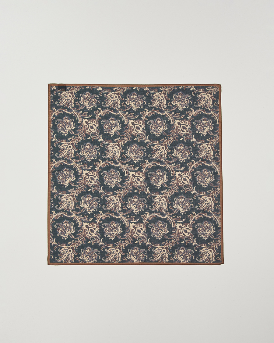 Herr | Amanda Christensen Cotton Voilé Printed Paisley Bandana Black | Amanda Christensen | Cotton Voilé Printed Paisley Bandana Black