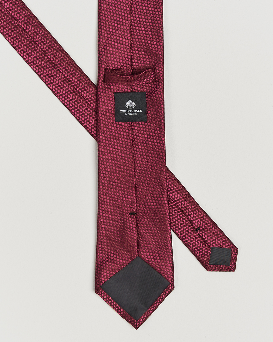 Herr | Amanda Christensen Box Set Silk 8 cm Tie And Pocket Square Bordeaux | Amanda Christensen | Box Set Silk 8 cm Tie And Pocket Square Bordeaux