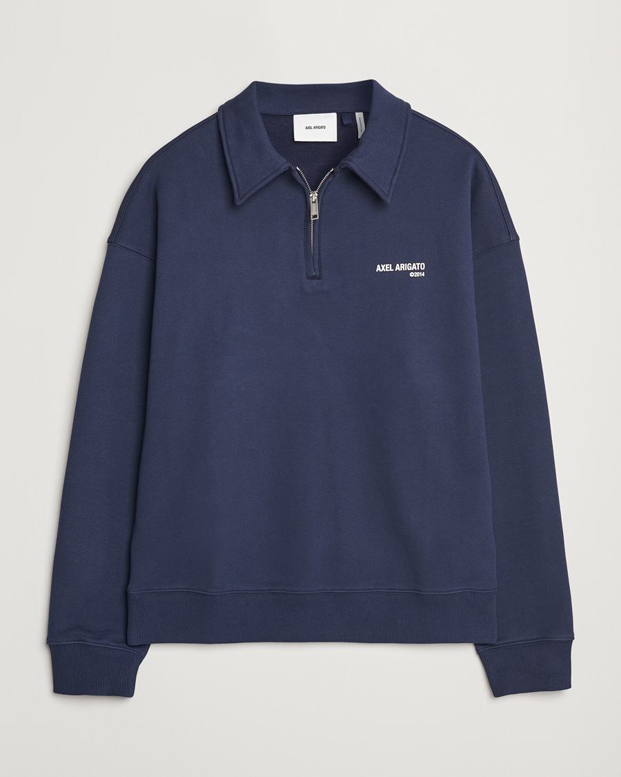 Herr | Tröjor | Axel Arigato | Remi Half Zip Sweater Navy