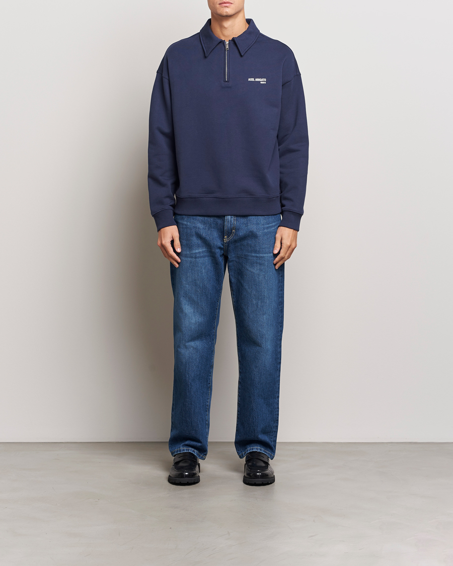 Herr | Tröjor | Axel Arigato | Remi Half Zip Sweater Navy
