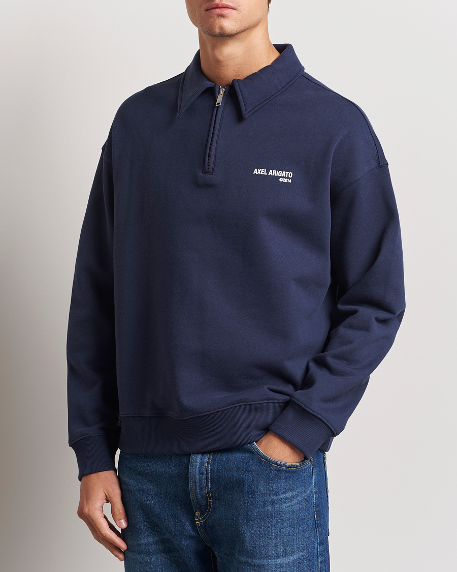 Herr | Tröjor | Axel Arigato | Remi Half Zip Sweater Navy