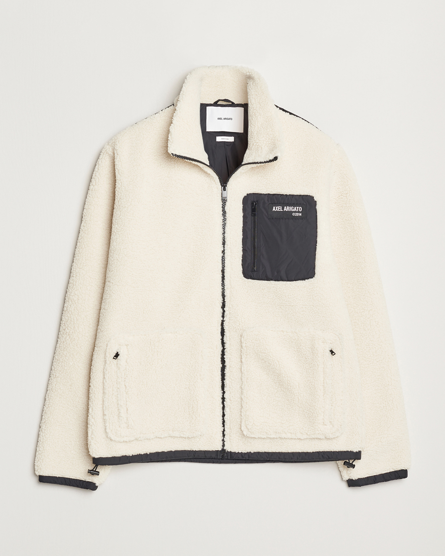 Herr | Tröjor | Axel Arigato | Billie Fleece Jacket Ecru