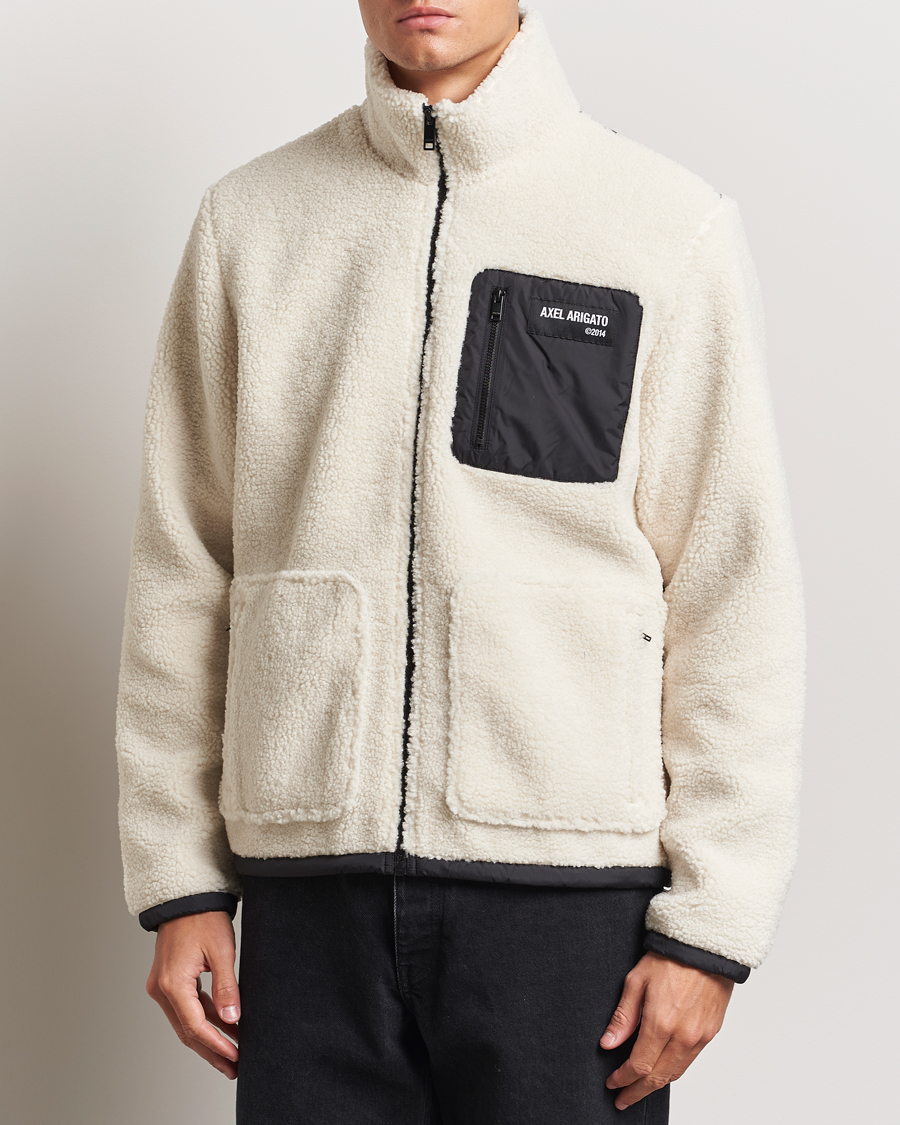 Herr | Tröjor | Axel Arigato | Billie Fleece Jacket Ecru