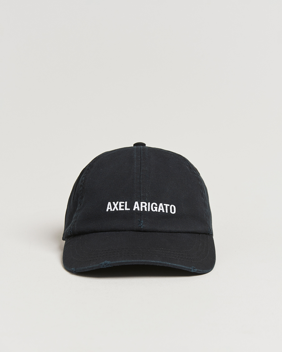 Herr | Axel Arigato AA Logo Cap Washed Black | Axel Arigato | AA Logo Cap Washed Black