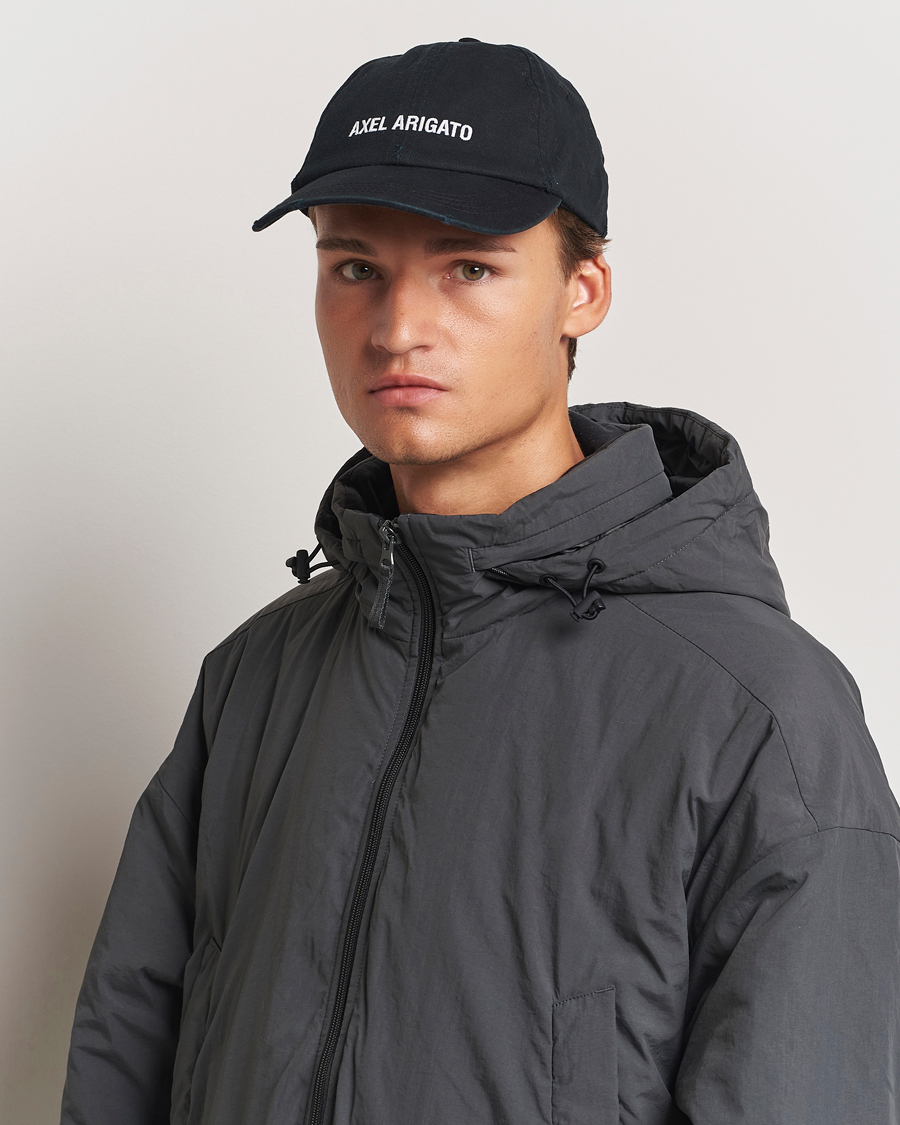 Herr | Axel Arigato AA Logo Cap Washed Black | Axel Arigato | AA Logo Cap Washed Black