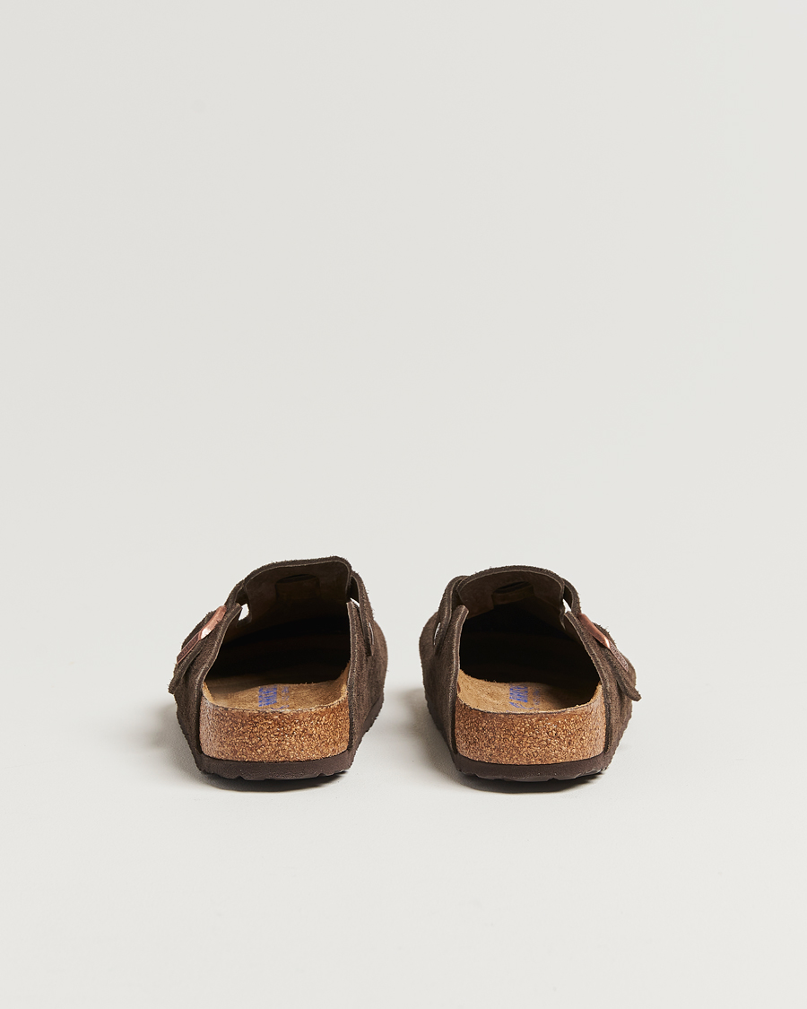 Herr | Sandaler & Tofflor | BIRKENSTOCK | Boston Soft Footbed Mocca Suede