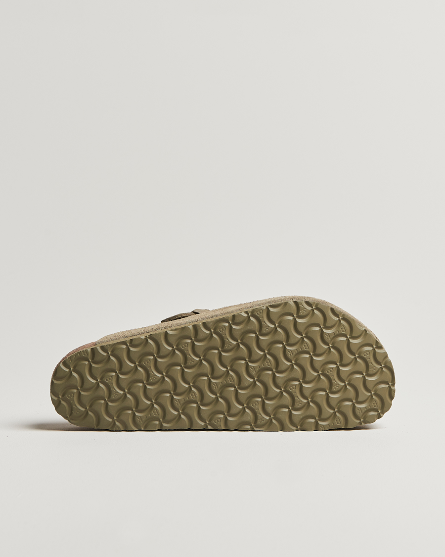 Herr | Sandaler & Tofflor | BIRKENSTOCK | Boston Classic Footbed Faded Khaki Suede