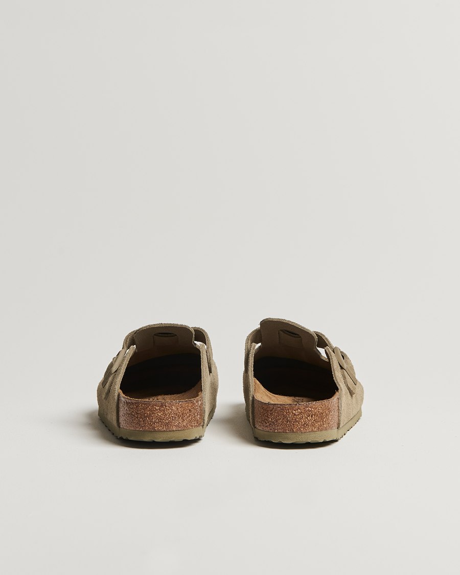 Herr | Sandaler & Tofflor | BIRKENSTOCK | Boston Classic Footbed Faded Khaki Suede