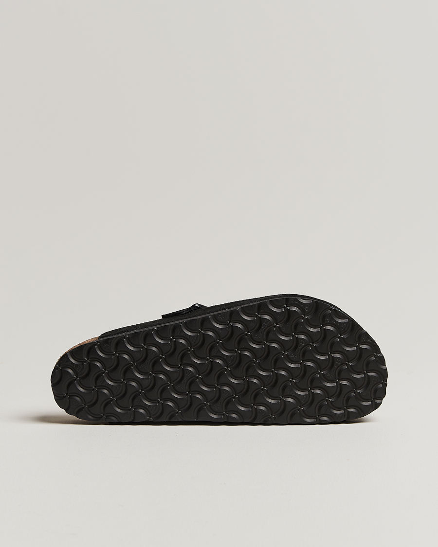 Herr | Sandaler & Tofflor | BIRKENSTOCK | Boston Soft Footbed Black Suede