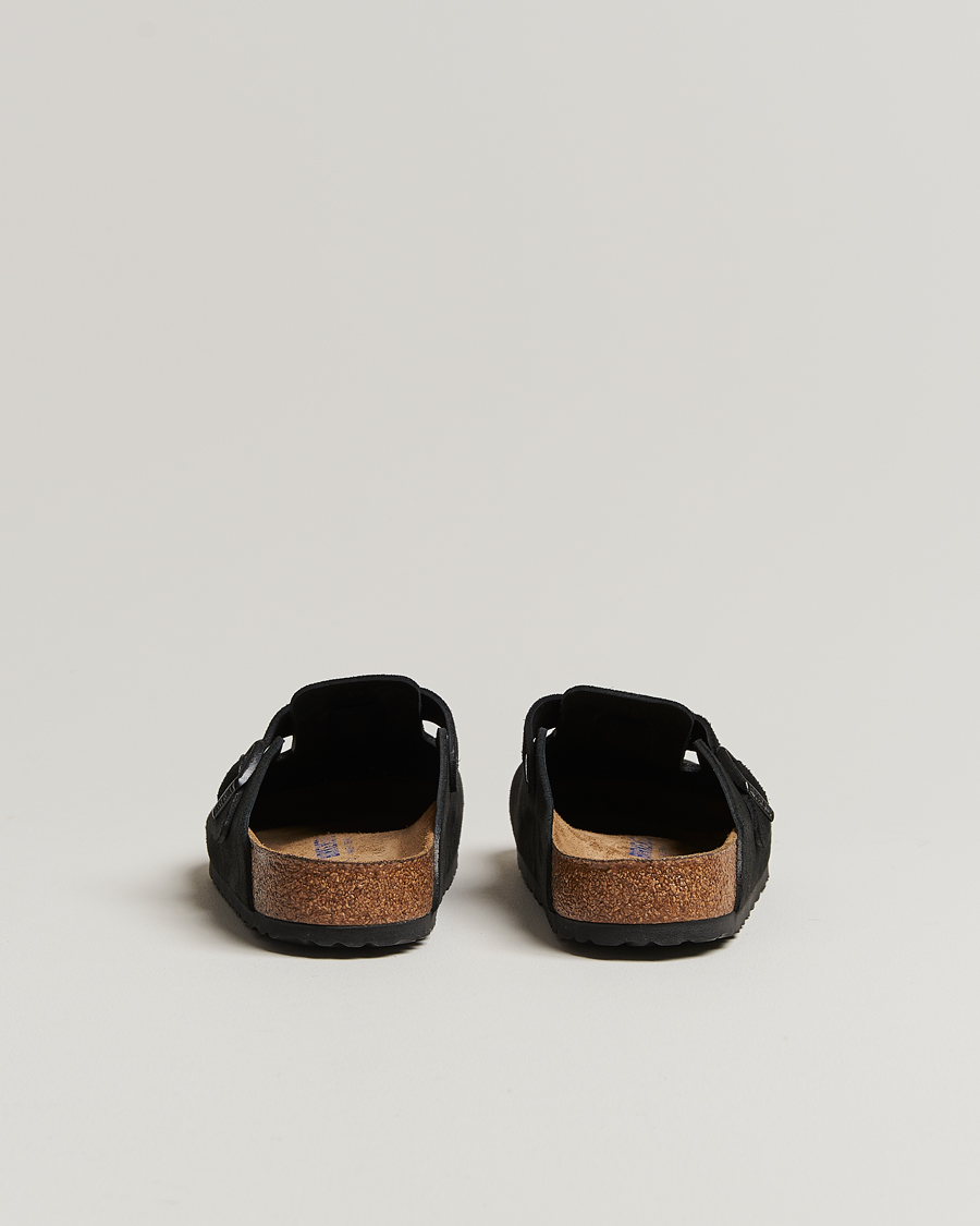 Herr | Sandaler & Tofflor | BIRKENSTOCK | Boston Soft Footbed Black Suede