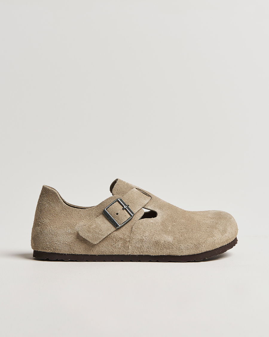 Herr | Sandaler & Tofflor | BIRKENSTOCK | London Suede Leather Taupe