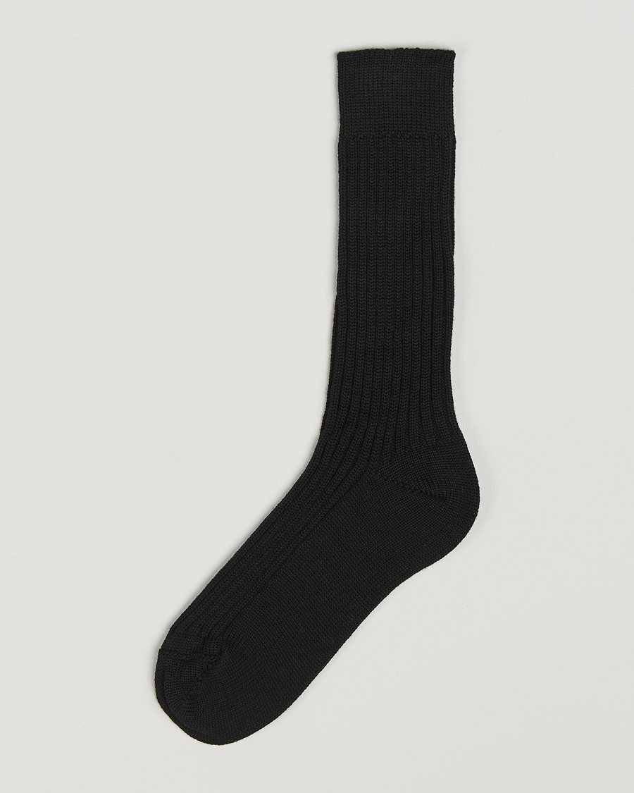 Herr | Underkläder | Bresciani | Heavy Wool Socks Black