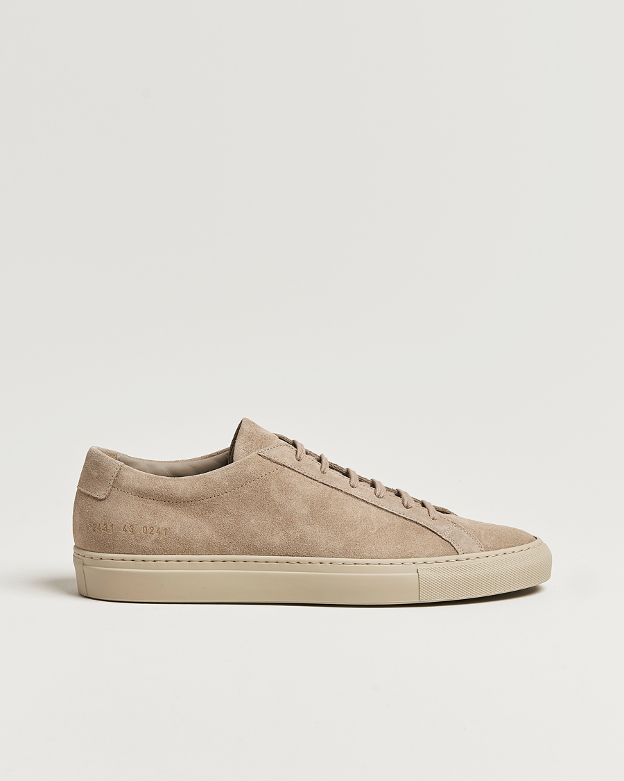 Herr | Common Projects Original Achilles Suede Sneaker Taupe | Common Projects | Original Achilles Suede Sneaker Taupe