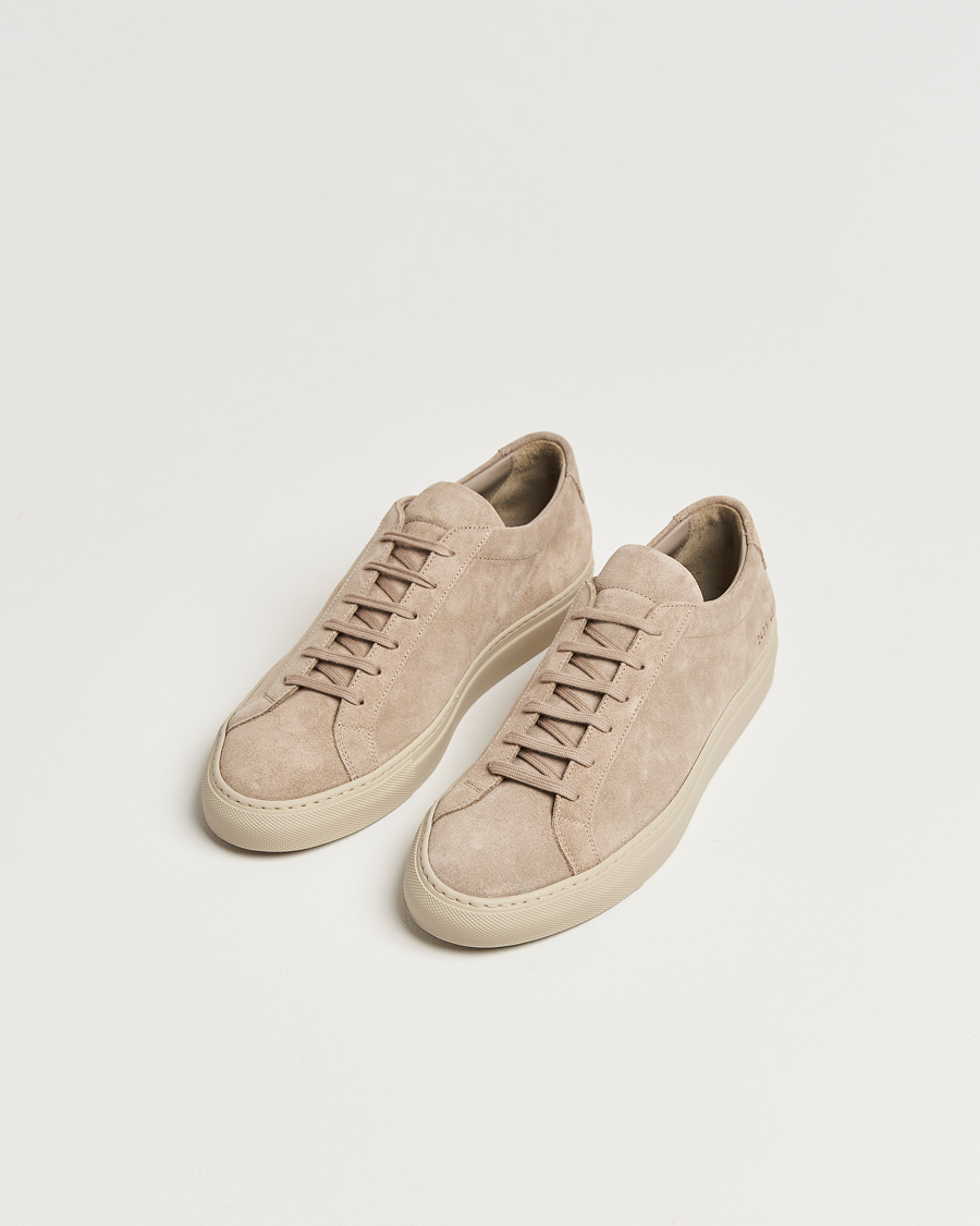 Herr | Common Projects Original Achilles Suede Sneaker Taupe | Common Projects | Original Achilles Suede Sneaker Taupe