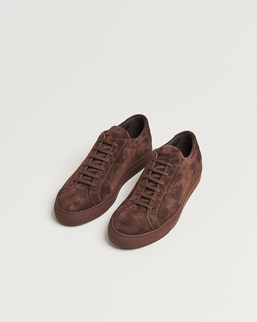 Herr | Common Projects Original Achilles Suede Sneaker Moka | Common Projects | Original Achilles Suede Sneaker Moka