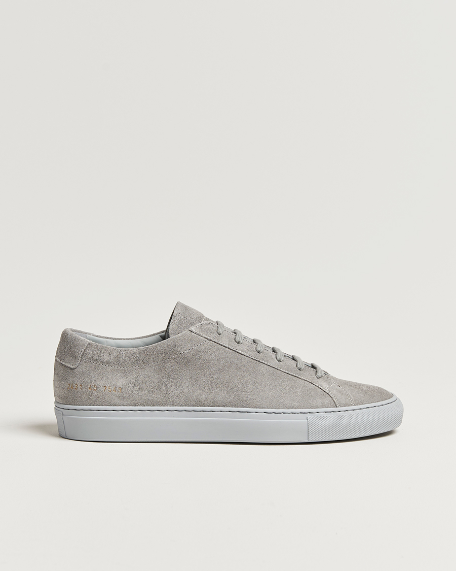 Herr | Common Projects Original Achilles Suede Sneaker Grey | Common Projects | Original Achilles Suede Sneaker Grey
