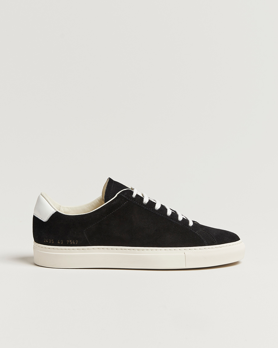 Herr | Common Projects Retro Suede Sneaker Black | Common Projects | Retro Suede Sneaker Black