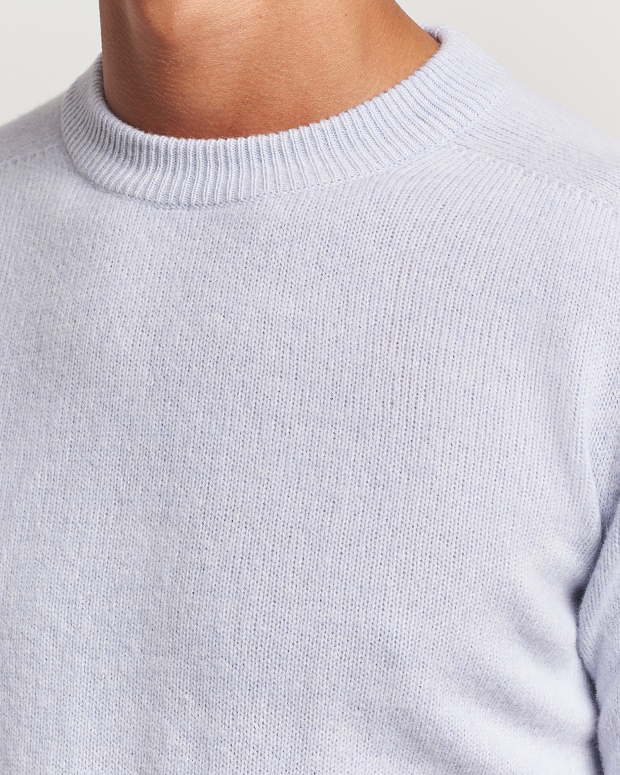 Herr | Tröjor | Altea | Wool/Cashmere Crew Neck Pullover Light Blue