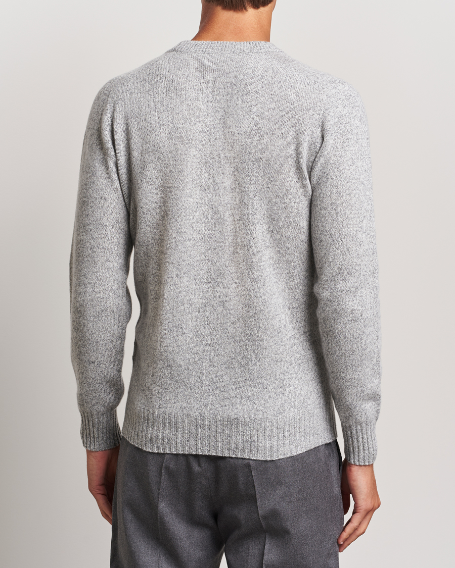 Herr | Tröjor | Altea | Wool/Cashmere Crew Neck Pullover Grey Melange