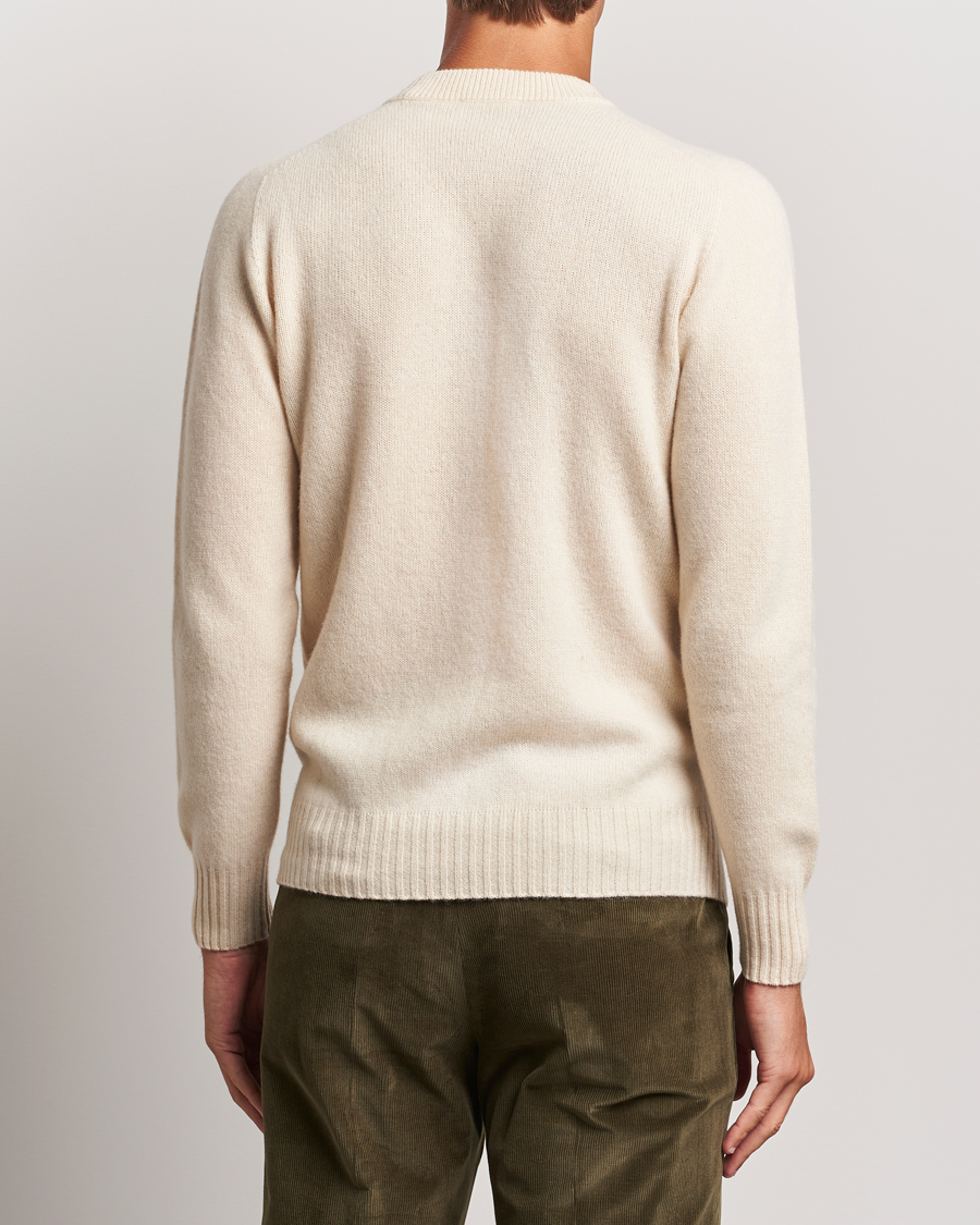 Herr | Tröjor | Altea | Wool/Cashmere Crew Neck Pullover Latte