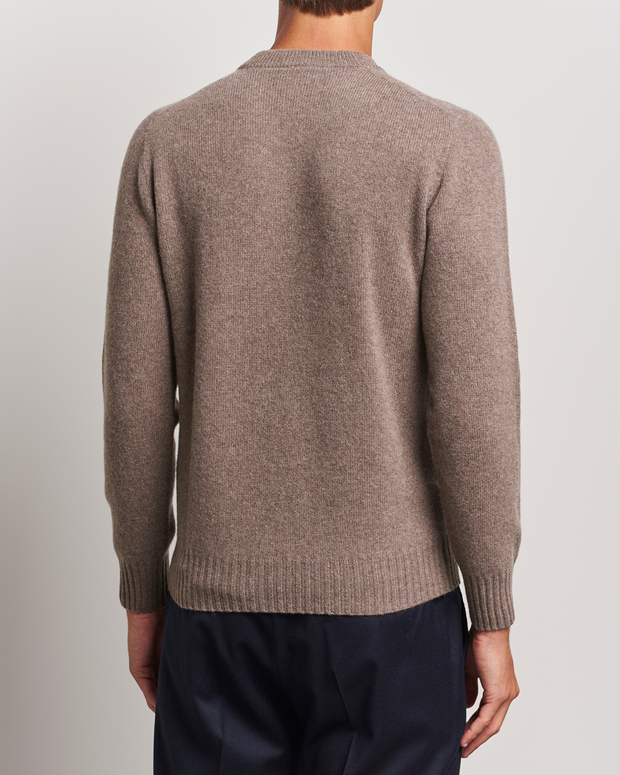 Herr | Tröjor | Altea | Wool/Cashmere Crew Neck Pullover Taupe
