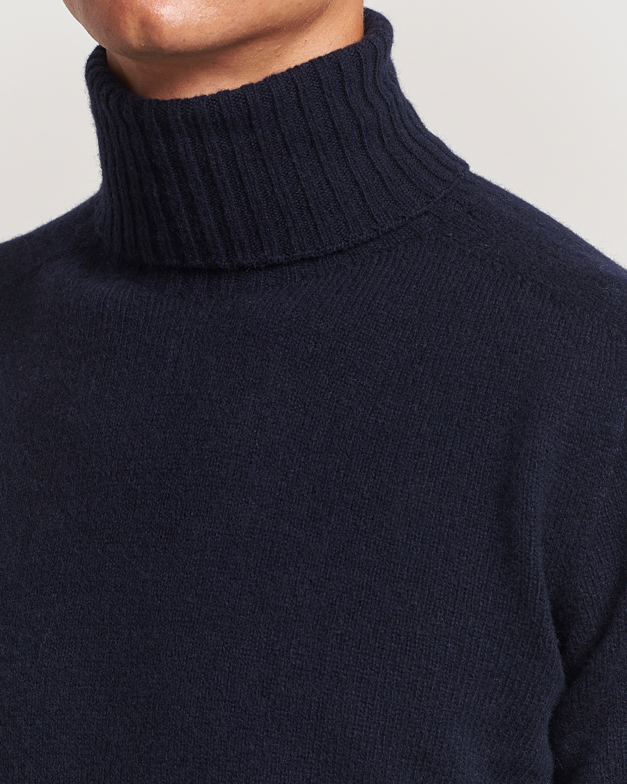 Herr | Tröjor | Altea | Wool/Cashmere Rollneck Navy