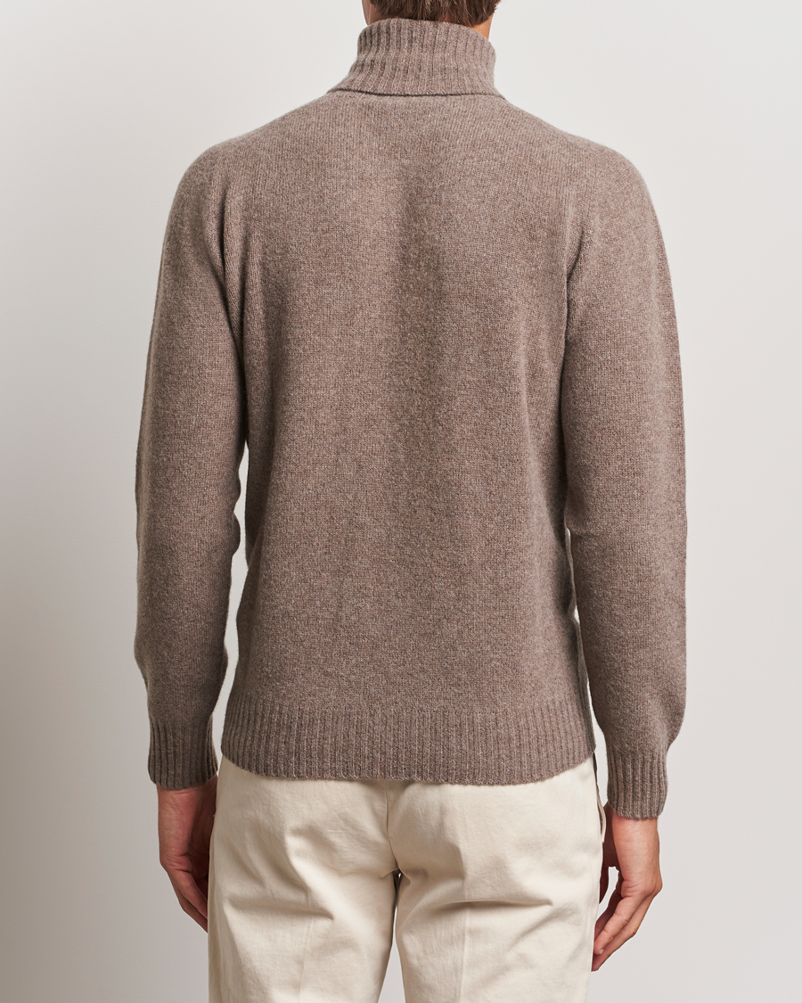 Herr | Tröjor | Altea | Wool/Cashmere Rollneck Taupe