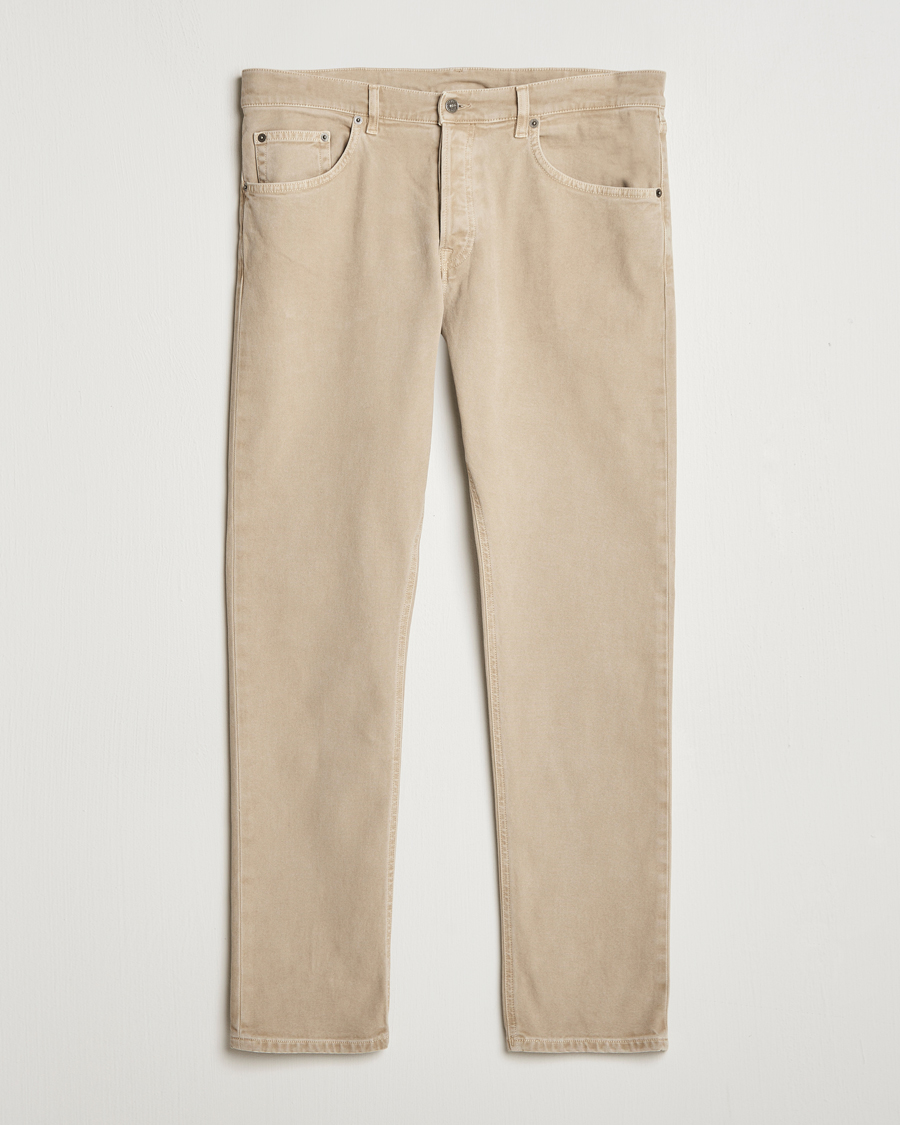 Herr | Byxor | Dondup | Icon 5-Pocket Pants Sand