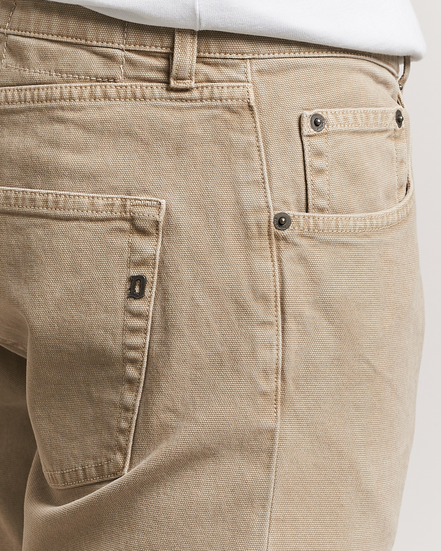 Herr | Byxor | Dondup | Icon 5-Pocket Pants Sand