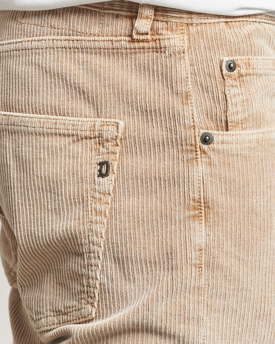 Herr | Byxor | Dondup | Icon Corduroy Trousers Light Beige