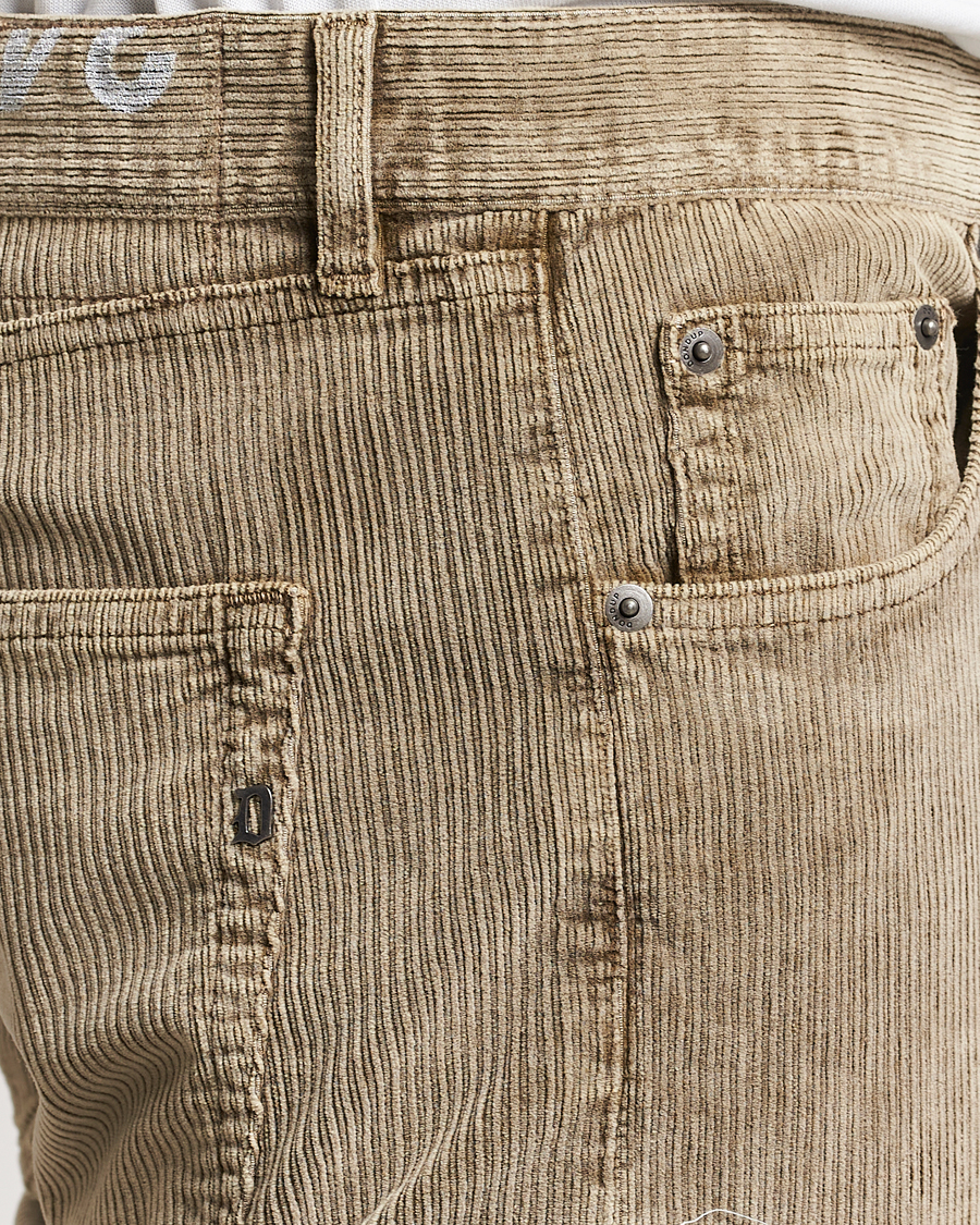 Herr | Byxor | Dondup | Icon Corduroy Trousers Khaki