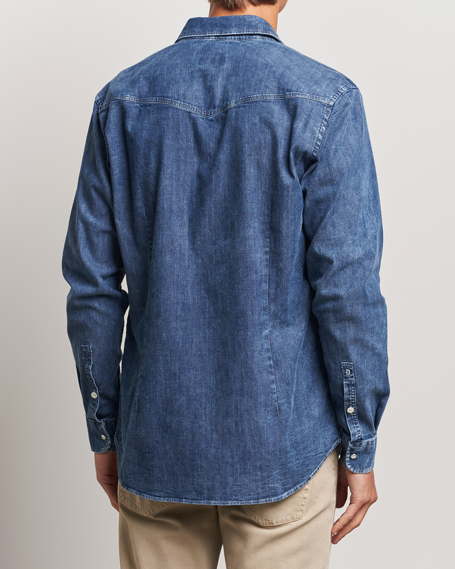 Herr | Skjortor | Dondup | Slim Fit Denim Shirt Medium Blue