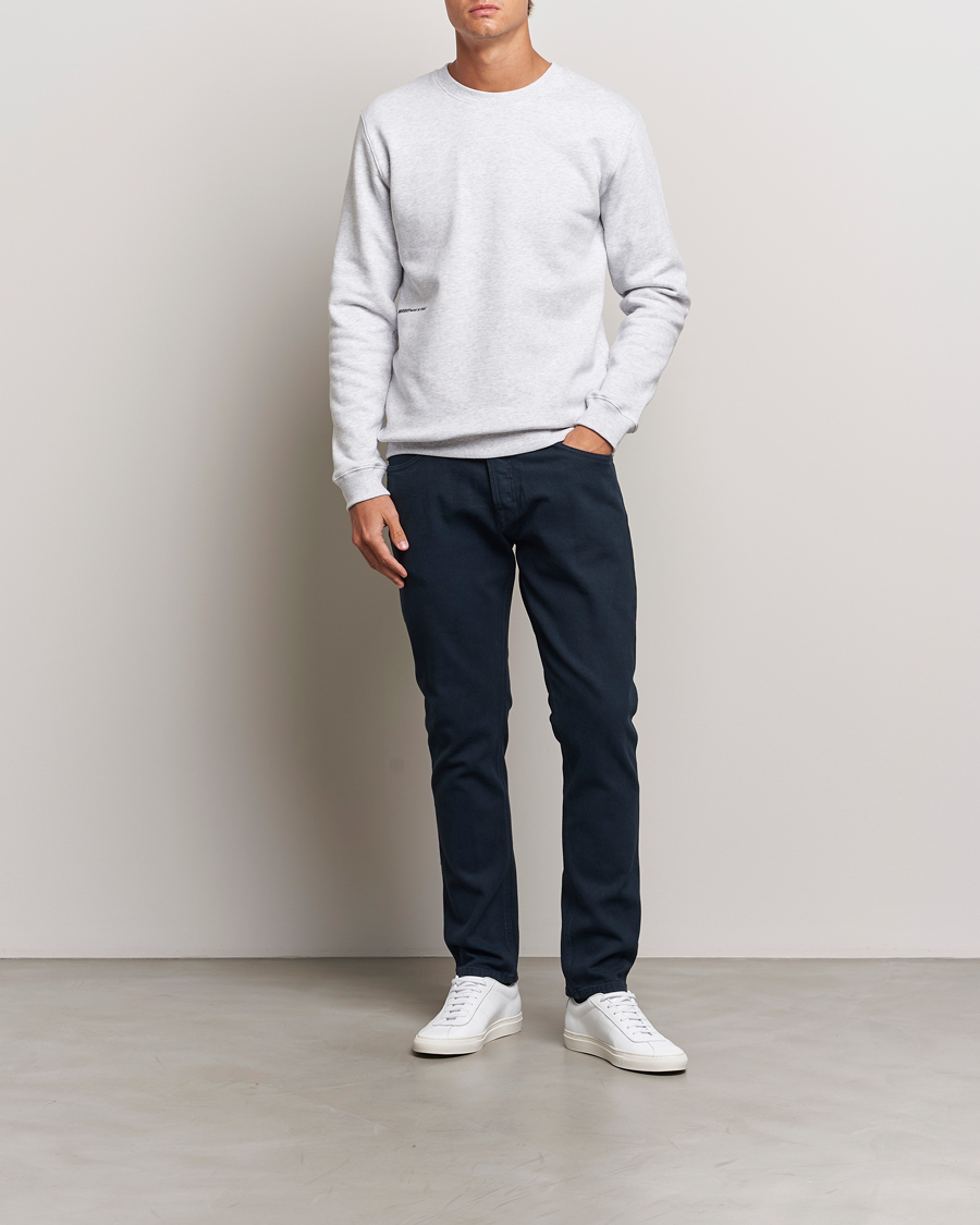 Herr | Tröjor | Dondup | Logo Crew Neck Sweatshirt Grey Melange