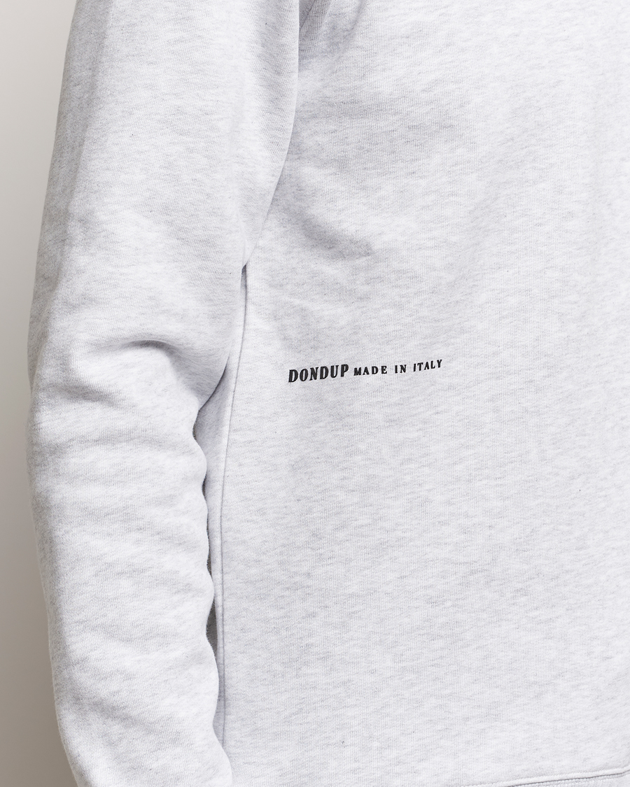 Herr | Tröjor | Dondup | Logo Crew Neck Sweatshirt Grey Melange