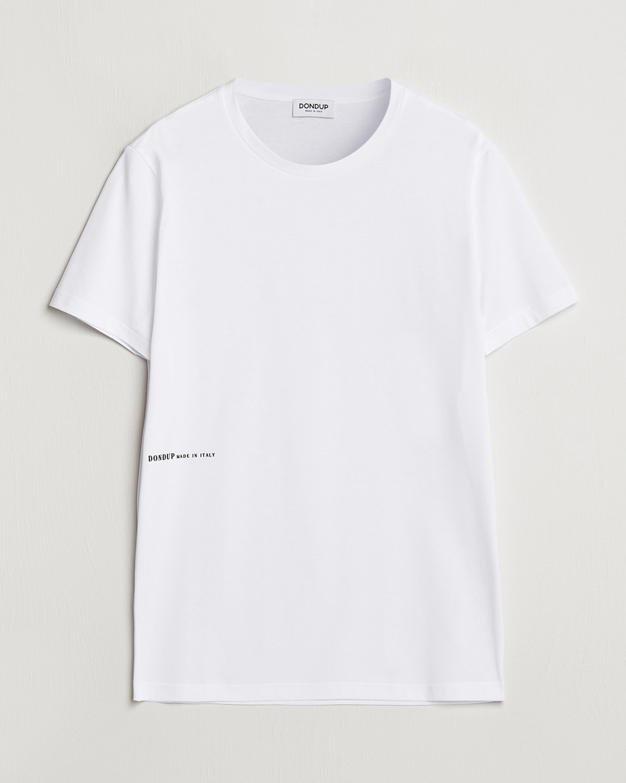 Herr | T-Shirts | Dondup | Logo Crew Neck T-Shirt White