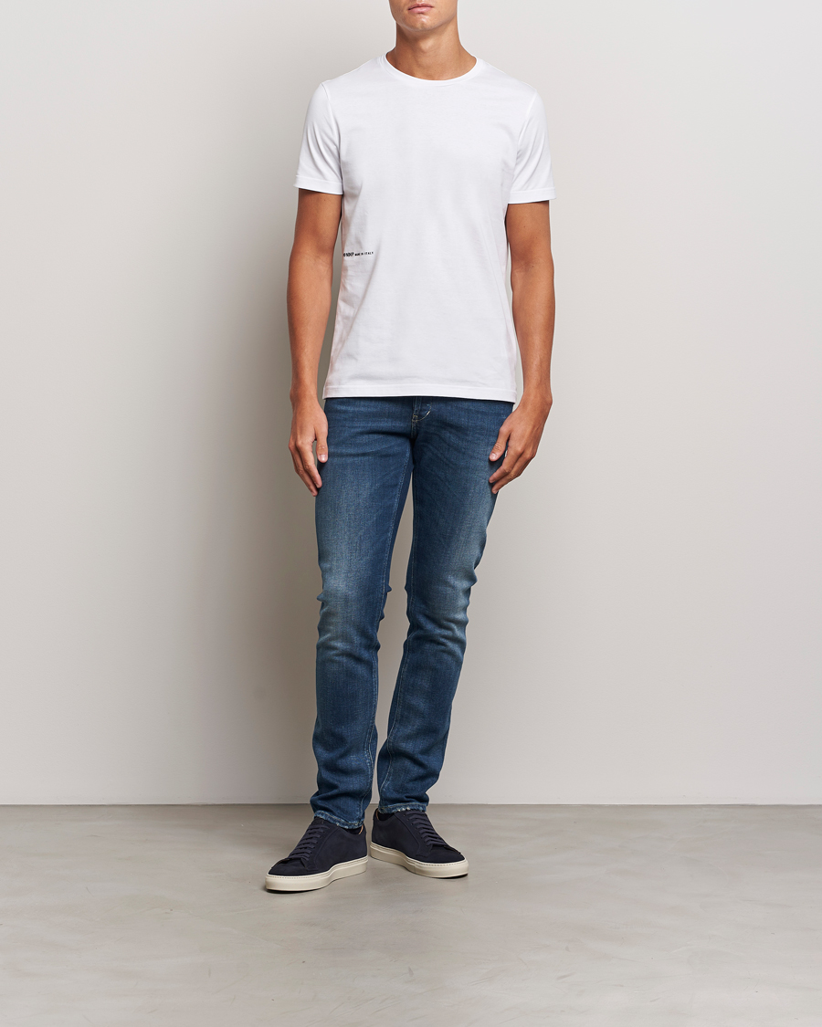Herr | T-Shirts | Dondup | Logo Crew Neck T-Shirt White