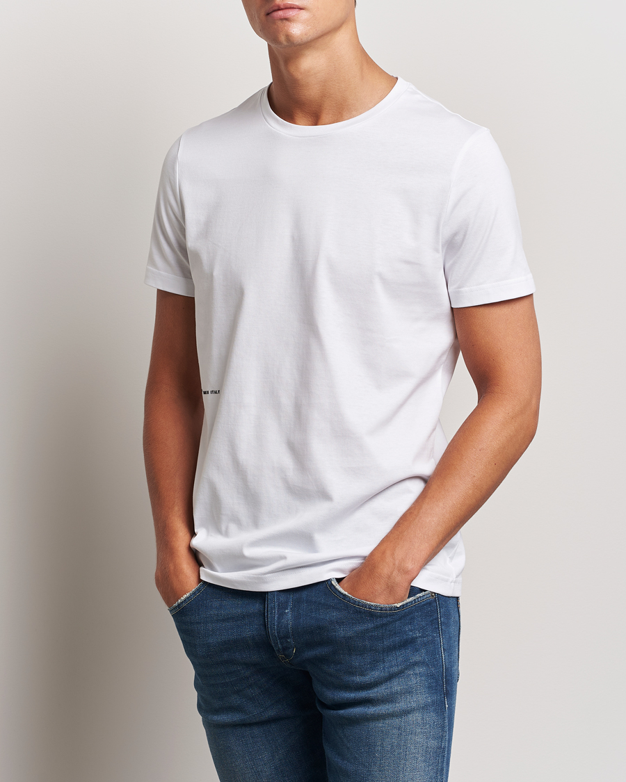 Herr | T-Shirts | Dondup | Logo Crew Neck T-Shirt White