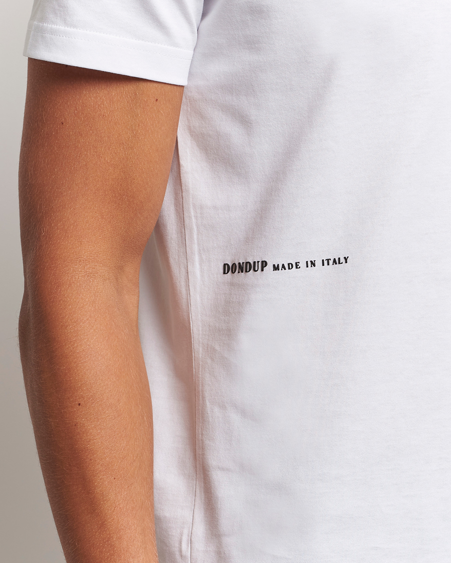 Herr | T-Shirts | Dondup | Logo Crew Neck T-Shirt White