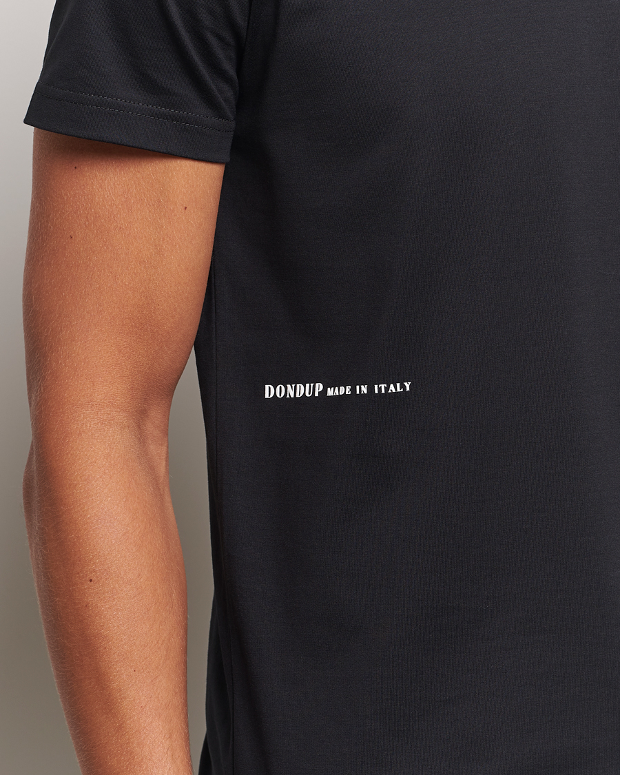 Herr | T-Shirts | Dondup | Logo Crew Neck T-Shirt Black