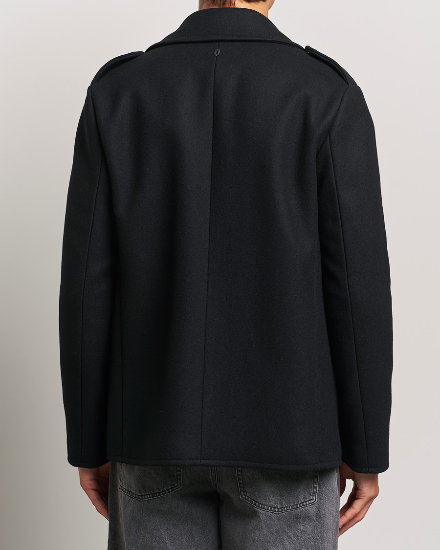 Herr | Jackor | Dondup | Wool Peacoat Black