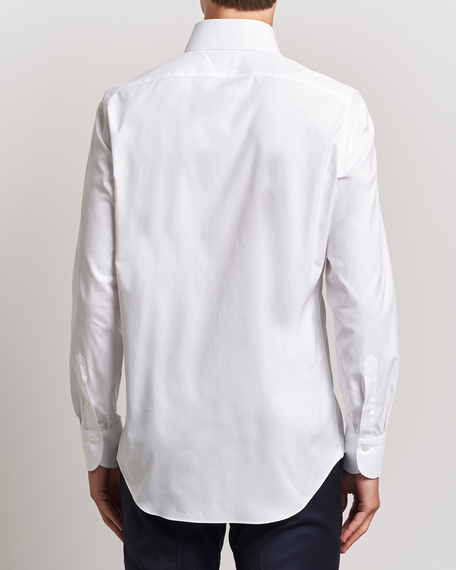 Herr | Skjortor | Finamore Napoli | Milano Slim Oxford Button Down Shirt White