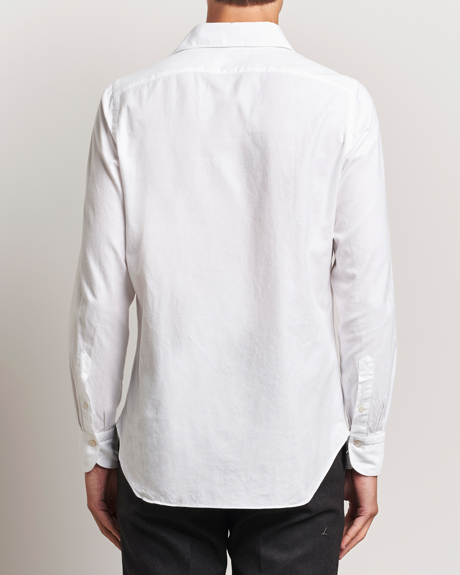 Herr | Skjortor | Finamore Napoli | Gaeta Flannel Shirt White