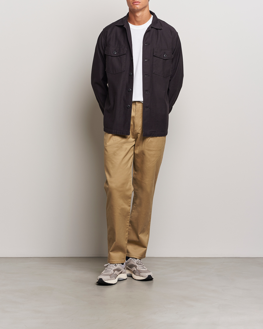 Herr | Byxor | Dockers | Original Pleated Cotton Chino Harvest Gold