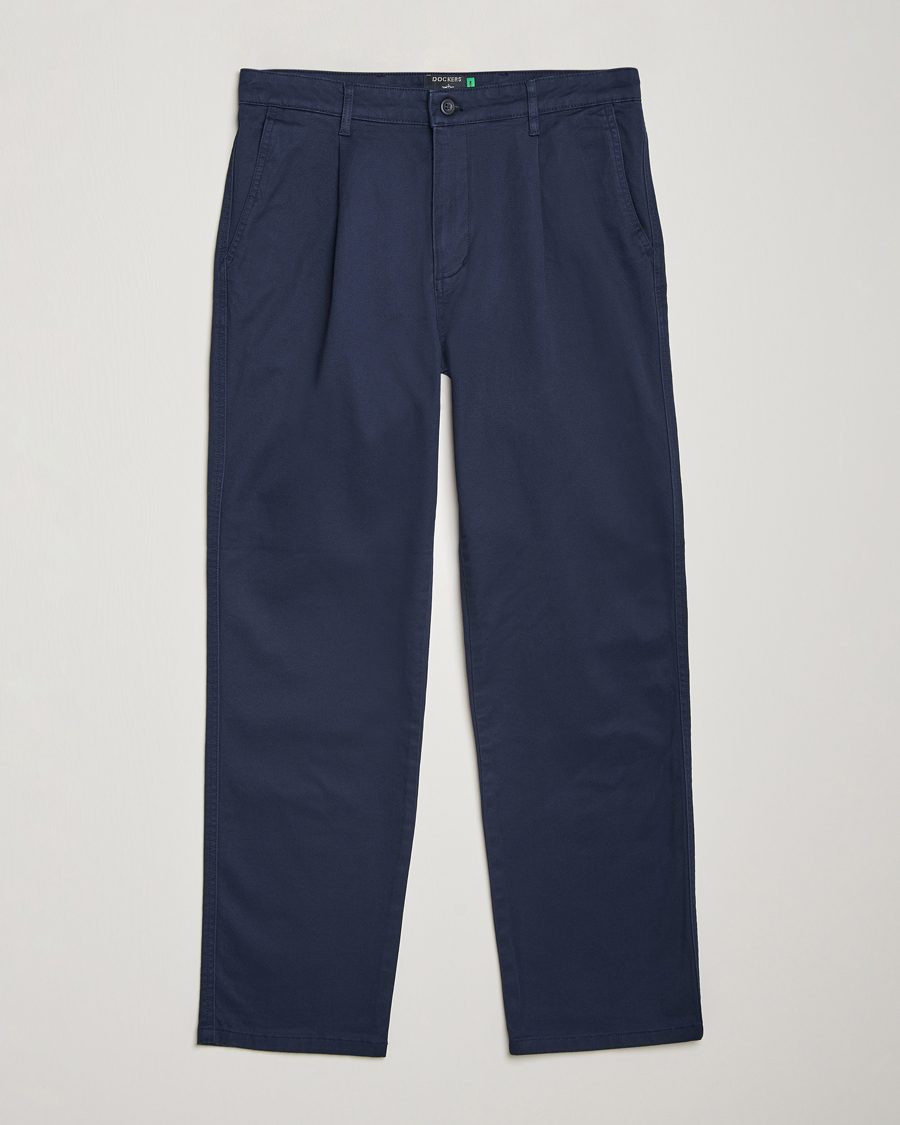 Herr | Byxor | Dockers | Original Pleated Cotton Chino Navy Blazer