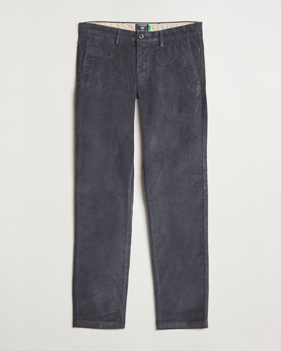 Herr | Byxor | Dockers | Slim Cotton Corduroy Chino Asphalt