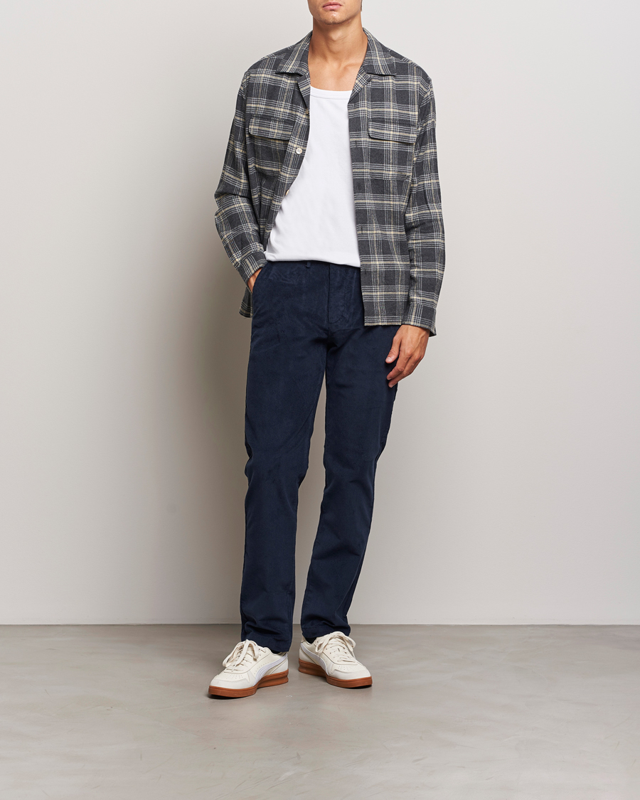 Herr | Byxor | Dockers | Slim Cotton Corduroy Chino Navy
