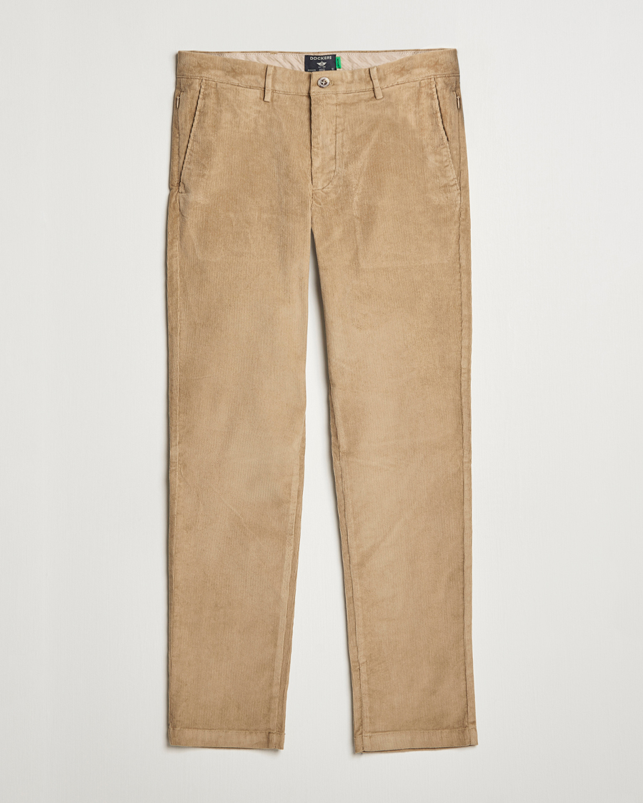 Herr | Byxor | Dockers | Slim Cotton Corduroy Chino Harvest Gold